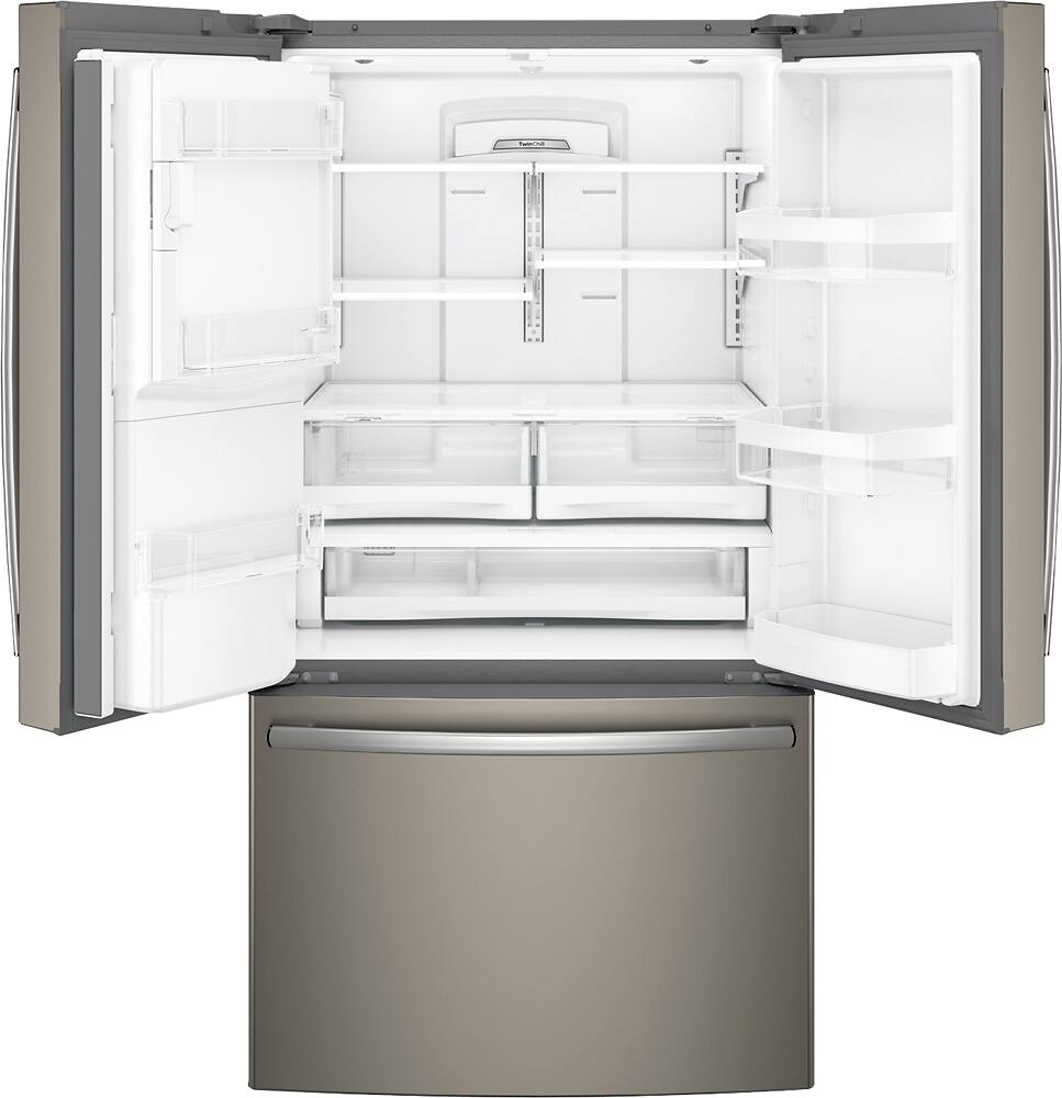 Alt View 12. GE - 27.7 Cu. Ft. French Door Refrigerator - Fingerprint resistant slate.