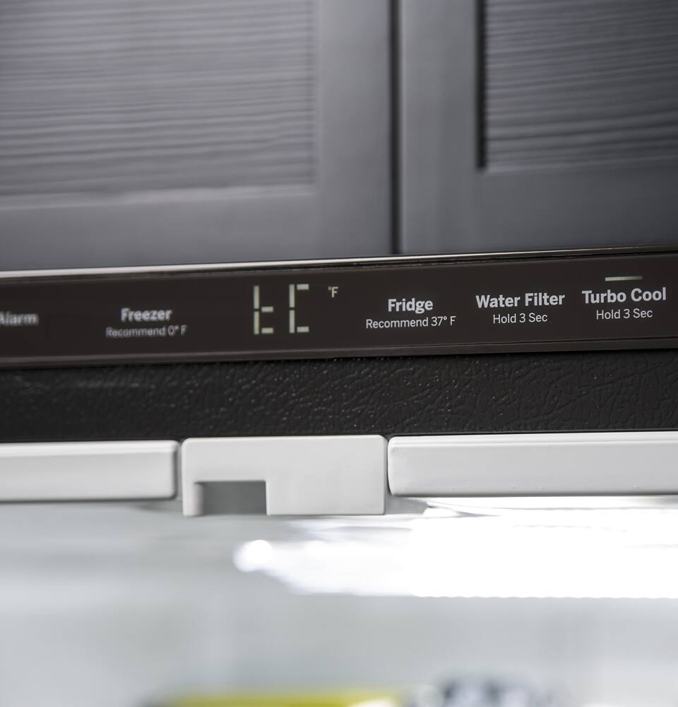 Alt View 12. GE - 24.7 Cu. Ft. French Door Refrigerator with Internal Water Dispenser - Slate.