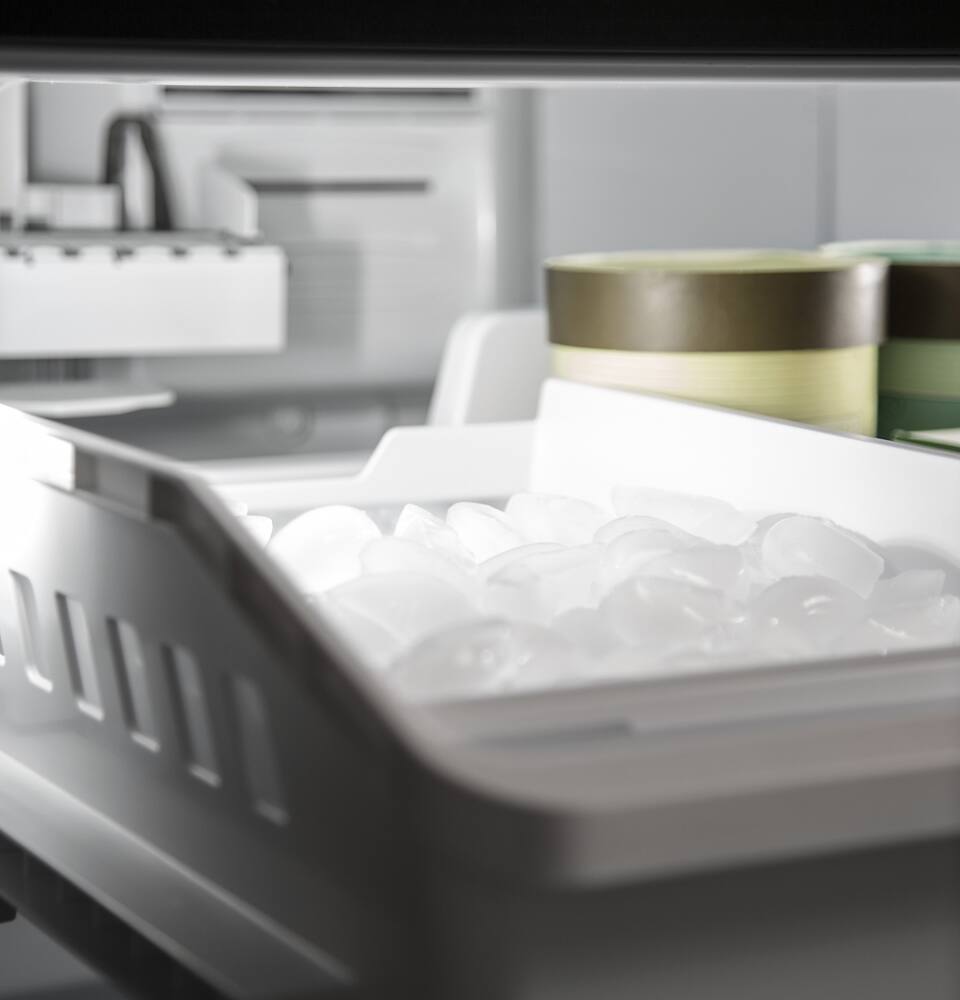 Alt View 15. GE - 24.7 Cu. Ft. French Door Refrigerator with Internal Water Dispenser - Slate.