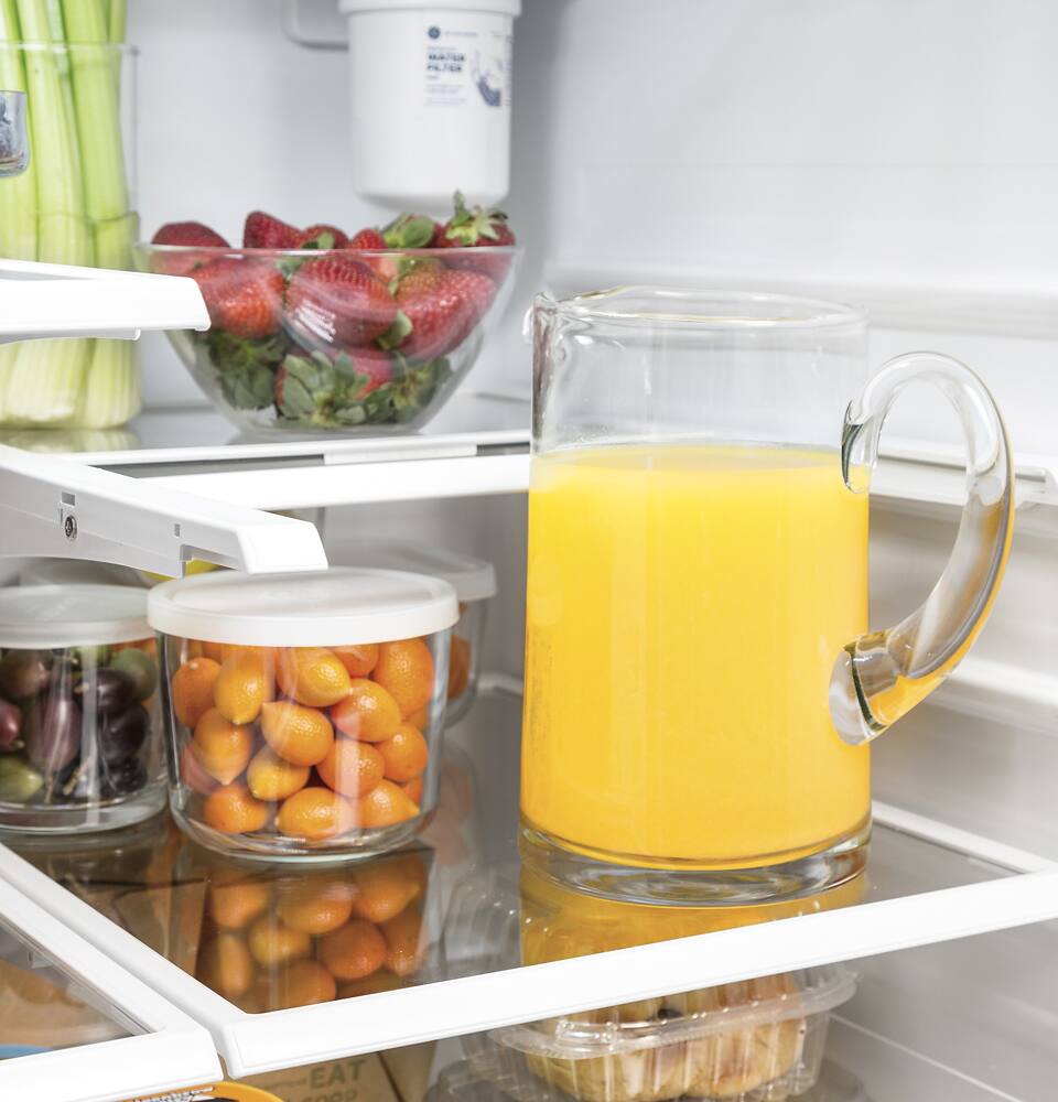 Alt View 16. GE - 24.7 Cu. Ft. French Door Refrigerator with Internal Water Dispenser - Slate.