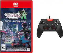Pokémon Legends Z-A Nintendo Switch 2 Bundle + Black Wired Controller Ships Fast! - Nintendo Switch 2
