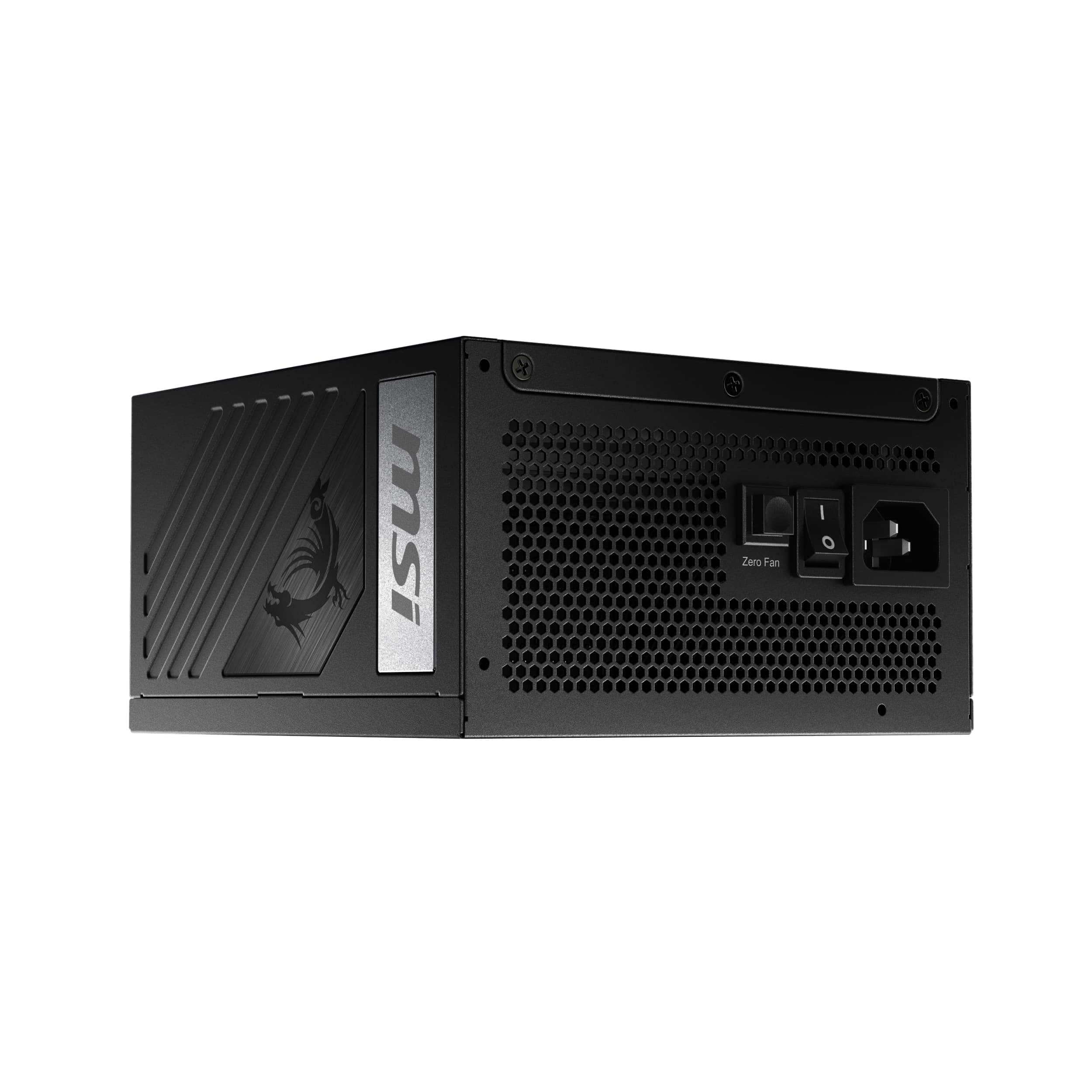 Alt View 15. MSI - MPG A1000G PCIE 5 - Full Modular - 80 Plus Gold 1000W - 100% Japanese 105°C Capacitors - ATX 3.1 Gaming Power Supply - Black.