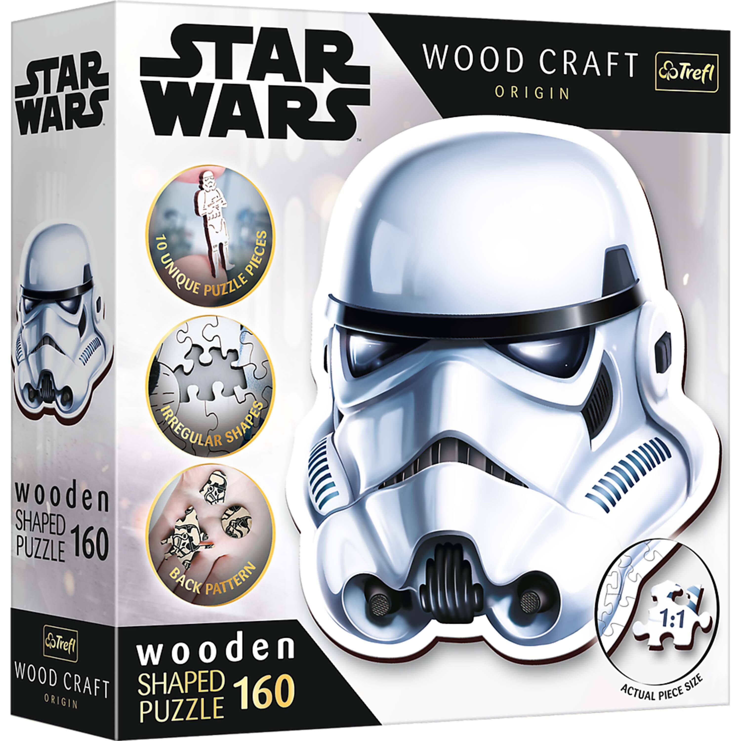 Trefl Wood Craft 160 Piece Wooden Puzzle Star Wars Stormtrooper's ...