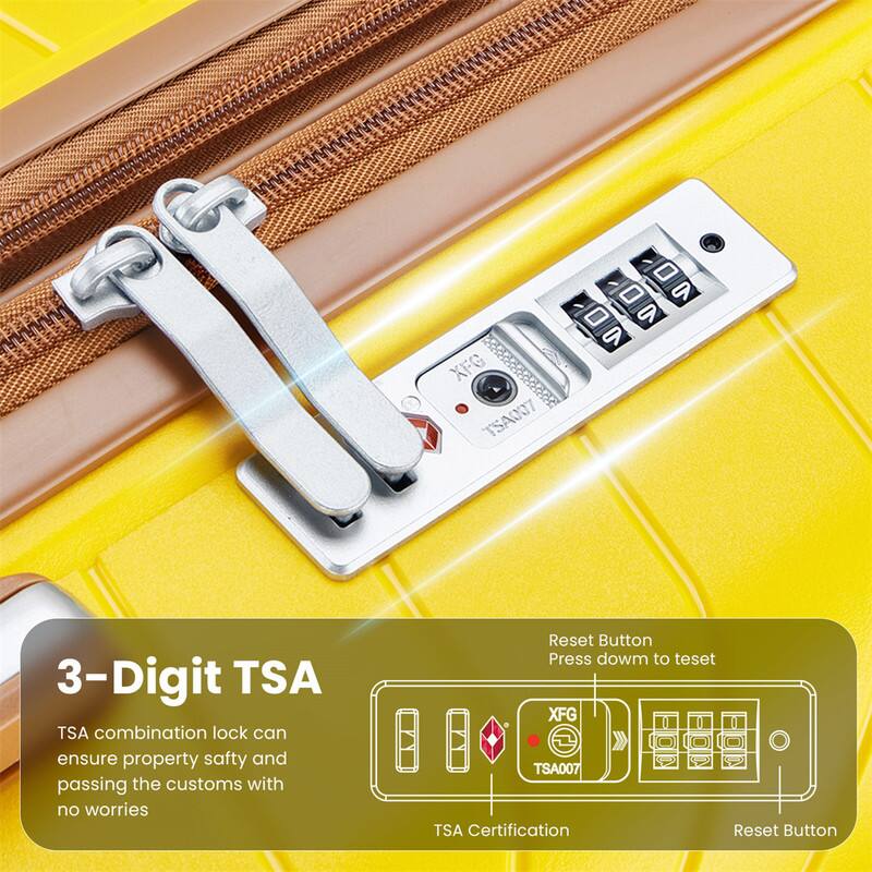 XFG TSA007 C I - - - 1 VO

3-Digit TSA combination lock can ensure property safety and passing the customs with no worries

Reset Button Press down to reset

XFG TSA007 TSA Certification Reset Button