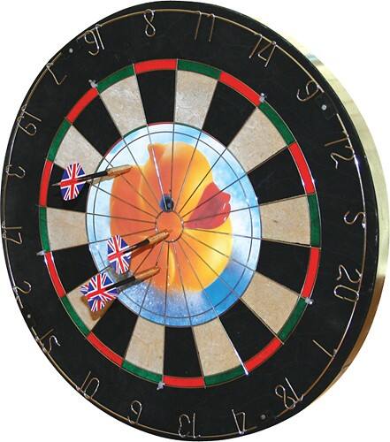Angle Standard. Trademark Games - Insert-a-Photo Dartboard Set.