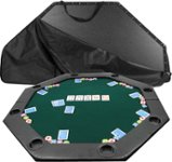 Front Standard. Trademark - 52" x 52" 8-Player Octagonal Poker Tabletop - Green.