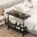 Alt View 3. Aheaplus - Small Height Adjustable Standing Desk with Power Outlets and Shelves, Max Height 41 Inches - Black.