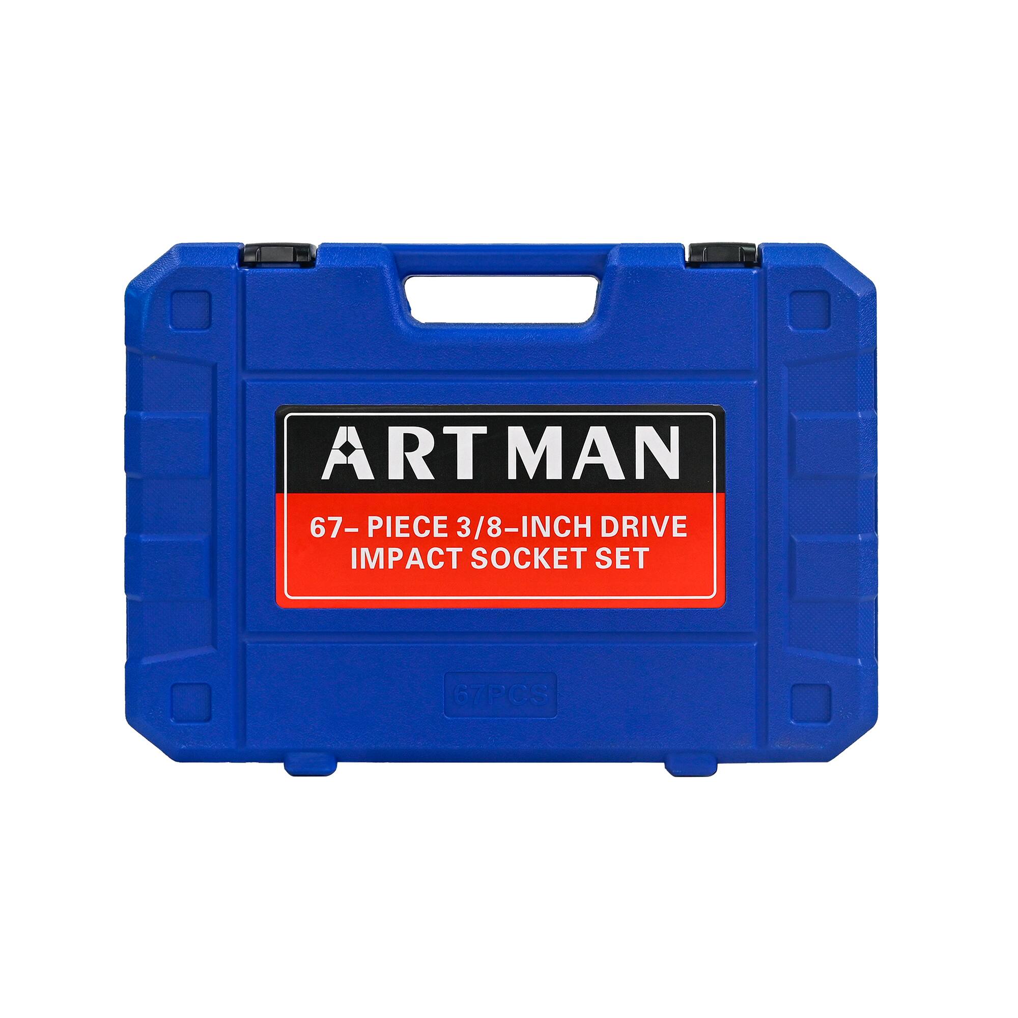 ART MAN  
67-PIECE 3/8-INCH DRIVE IMPACT SOCKET SET