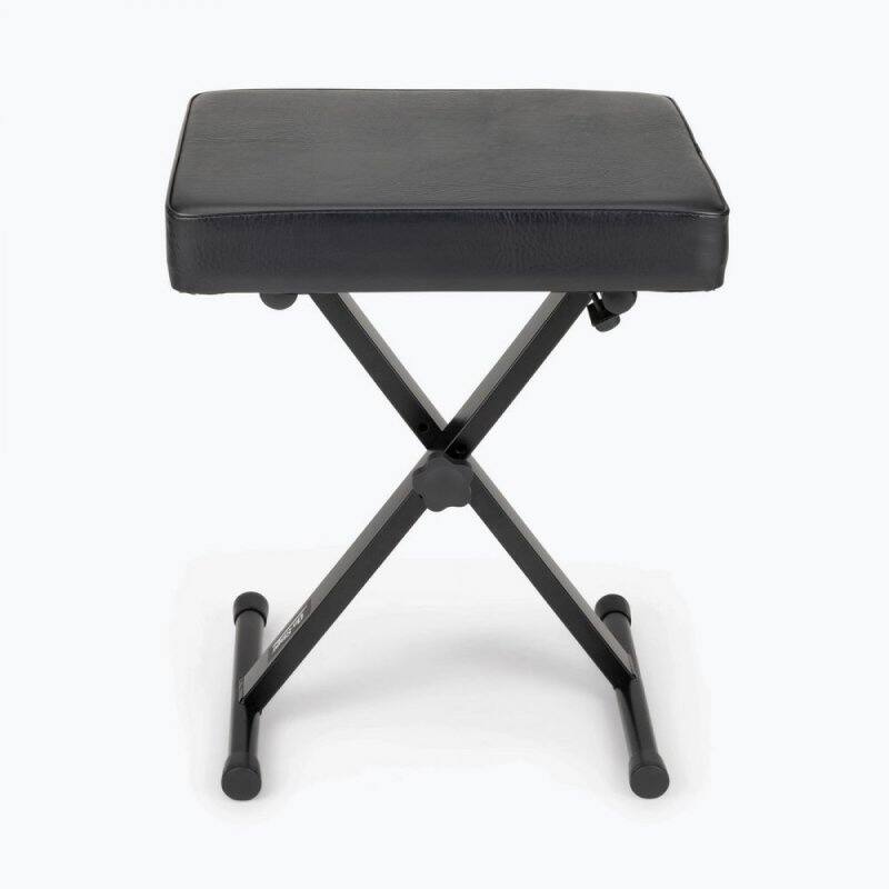 Alt View 1. On Stage Stands - On Stage KT7800 Three-Position X-Style Foldable Keyboard Bench (Black) - Black.