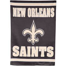 Evergreen Enterprises - New Orleans Saints 28" x 44" Double-Sided Embossed Suede House Flag - Multicolor