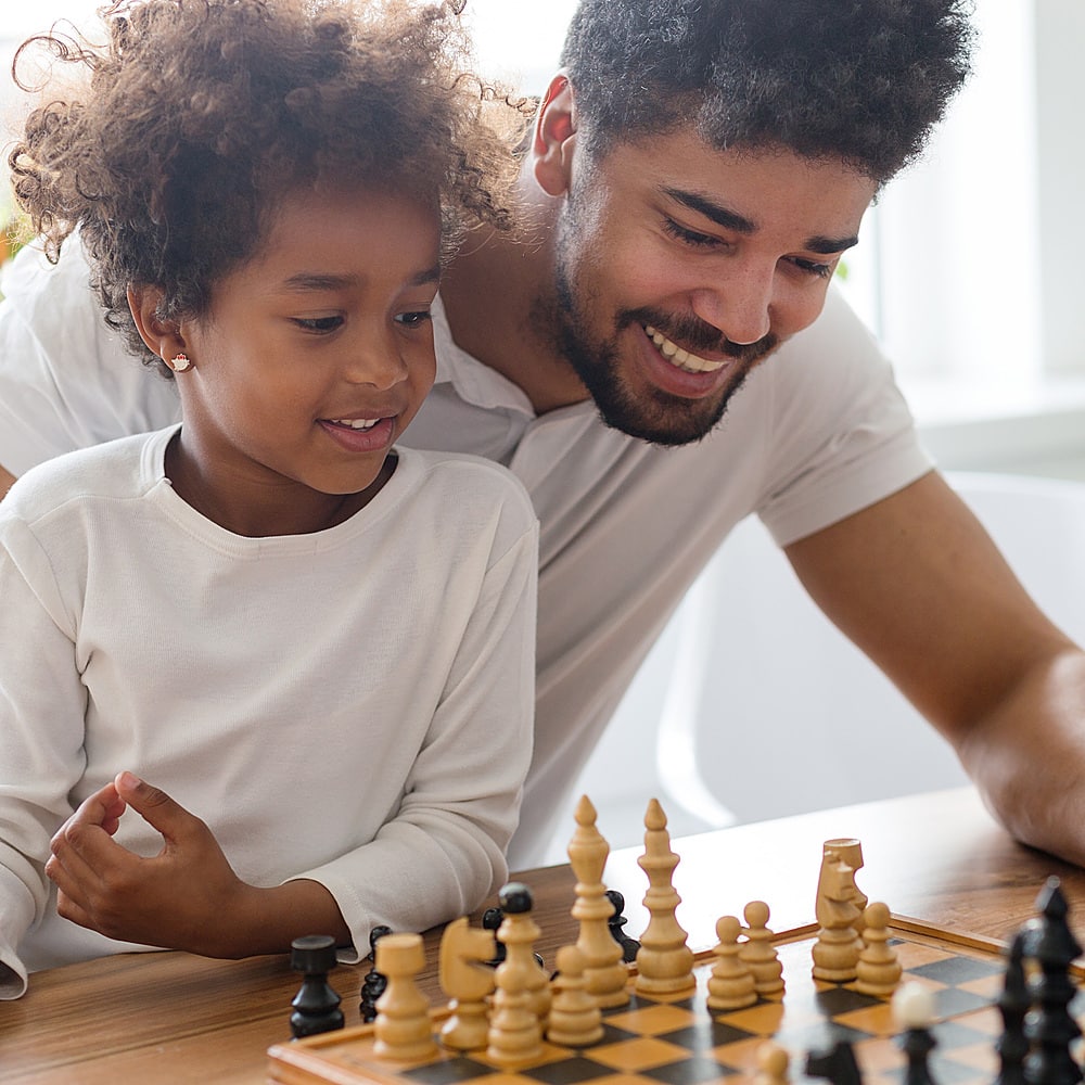 Staunton Black & White Chess Board Game Only Fathers day sale Best Gift for  dad