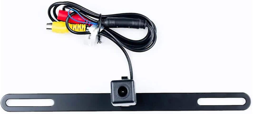 Jensen - BUCAM350 License Plate Mount Back-Up Camera IP67 CMOS Image Sensor - Black