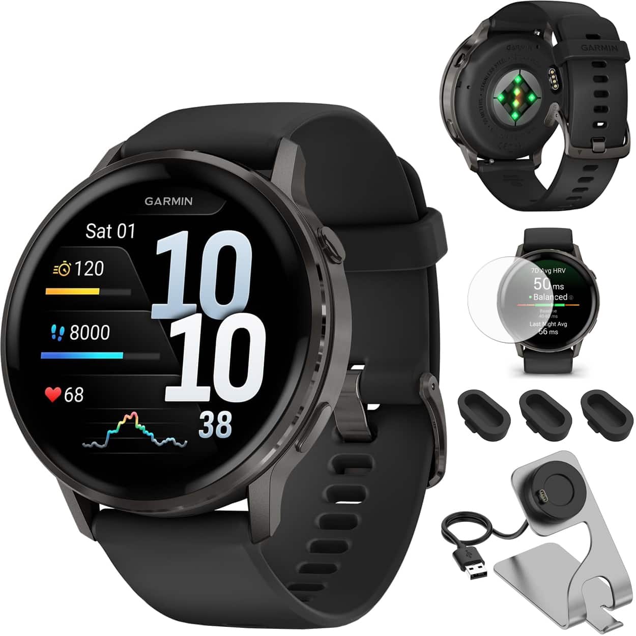 DARVIN Lhae ttu SEANLERESTEEL st d  cs GARMIN GARMIN Sat 01 120 10 8000  68 10 38 - 70 70Kvg up HRV 50 ms Balanced a Rese M - Last 5 oh Avg 36 S

GARMIN

Sat 01

10 10

120

8000

68

38

70Kvg HRV

50 ms

Balanced a

Last Night Avg 56 ms