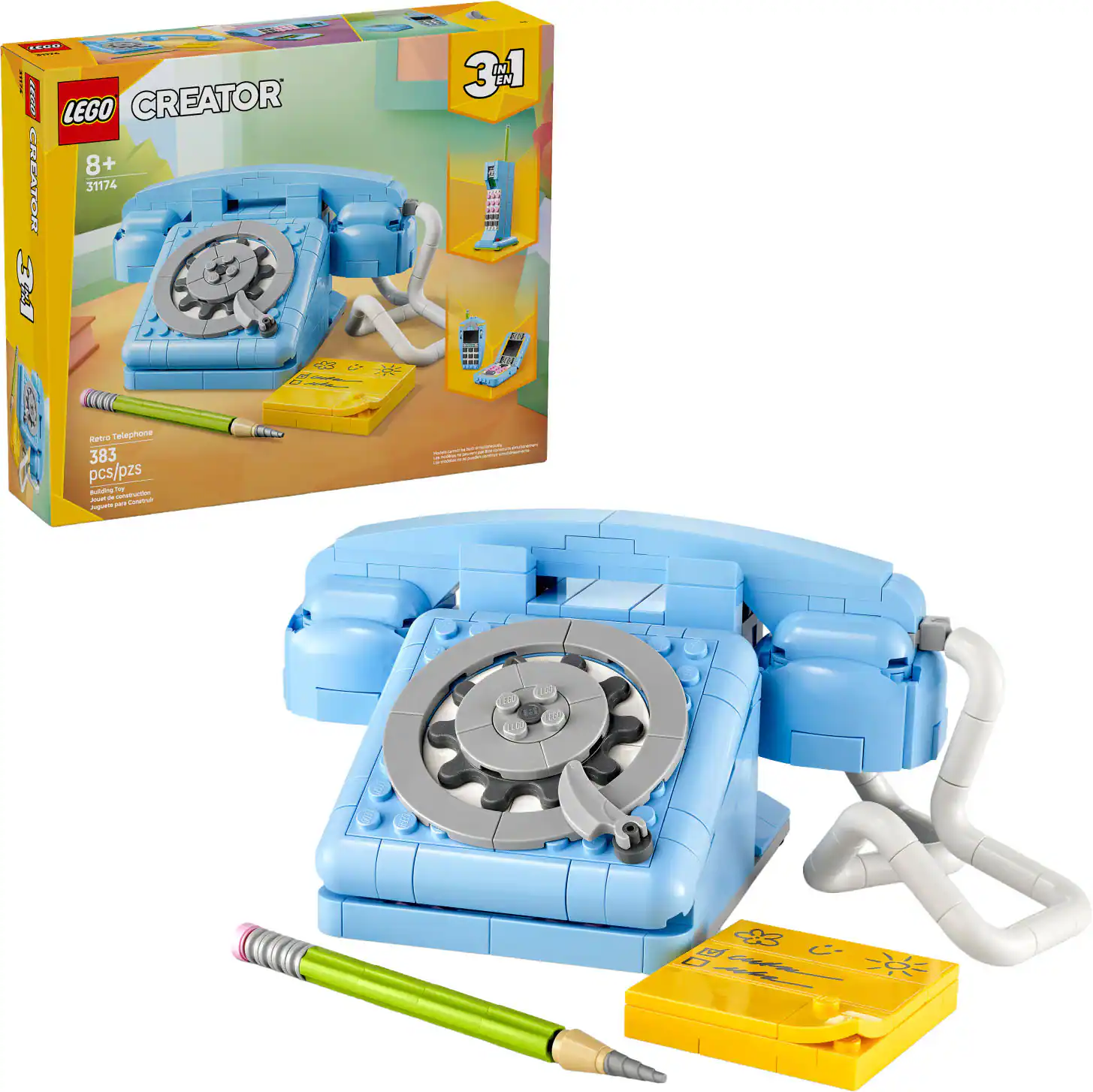 LEGO - Creator 3 in 1 Retro Telephone Kids Toy 31174