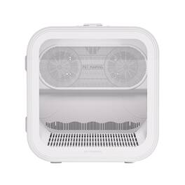 PET MARVEL - H4 Cat & Small Dogs Hair Grooming Dryer Box, High-Velocity & Quiet, White