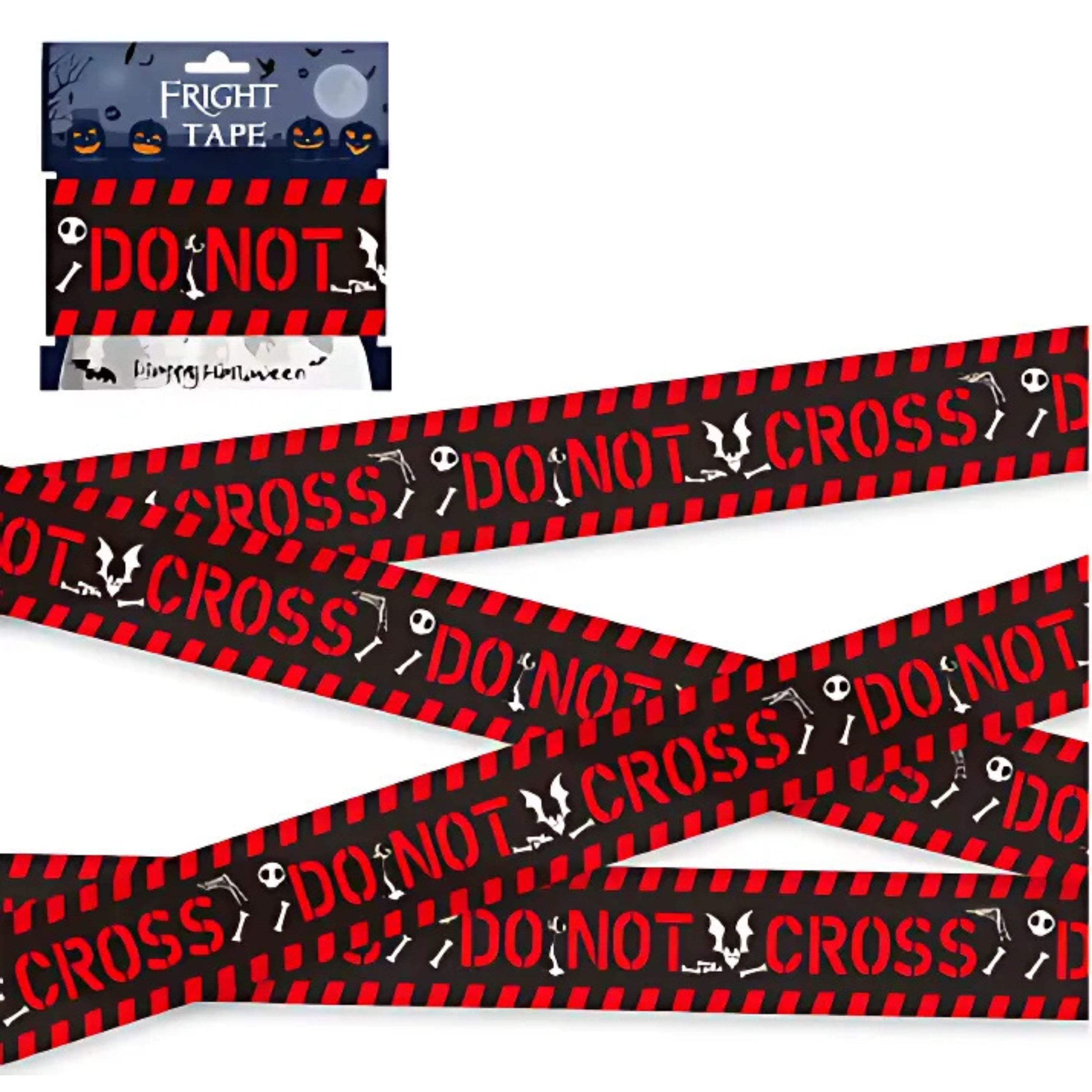 Kitcheniva - Halloween Decoration Do Not Cross Tape 6M 2 Pcs - Red