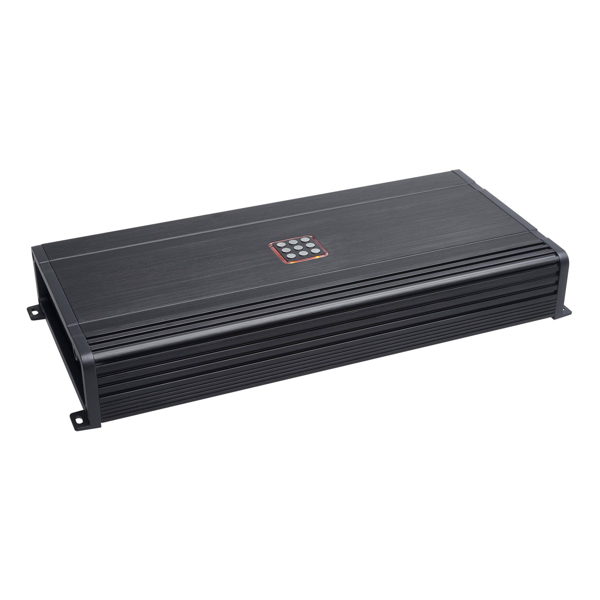 Front. Powerbass - PowerBass PBX-600.6 - 6-Channel Compact Amplifier, Class-D, 100 watts x 6 at 4-Ohms, 150 watts x 6 at 2-Ohms - Black/Gray.