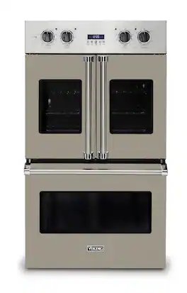Viking - 30" 7 Series French Door Double Built-In Electric Thermal Convection Oven - Nantucket