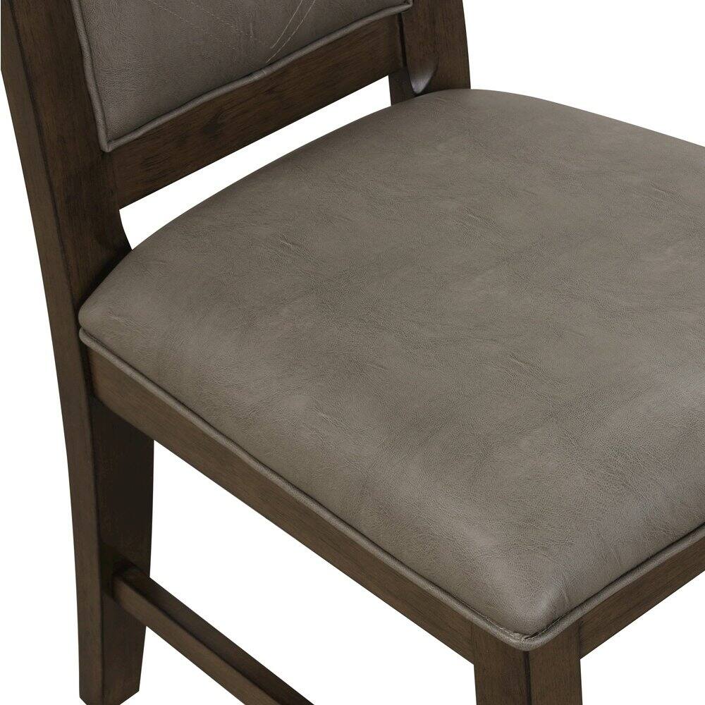 Alt View 1. New Classic Furniture - Cityscape Dining Chair-Walnut (Set of 2) - Brown.