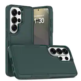 UUCOVER - Shockproof Case for Samsung Galaxy S26 Ultra Hybrid Dual Layer TPU + PC Protective Anti-Slip Rugged Back Cover - Dark Green