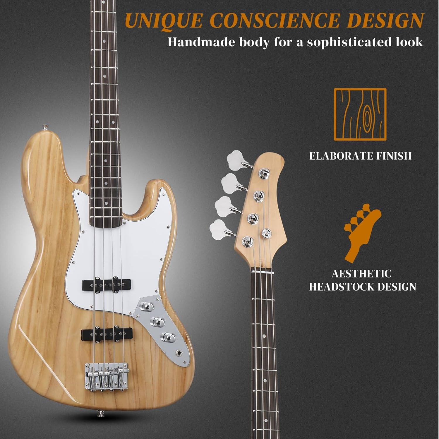 UNIQUE CONSCIENCE DESIGN  
Handmade body for a sophisticated look  

ELABORATE FINISH  

AESTHETIC HEADSTOCK DESIGN