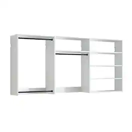 Manhattan Lane - Vedz Walk in Closet w 2 Drawers, 5 Shelves, 3 Hanging Rods - White