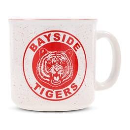 Silver Buffalo - Saved By The Bell "Bayside Tigers" Ceramic Camper Mug | Holds 20 Ounces - Red