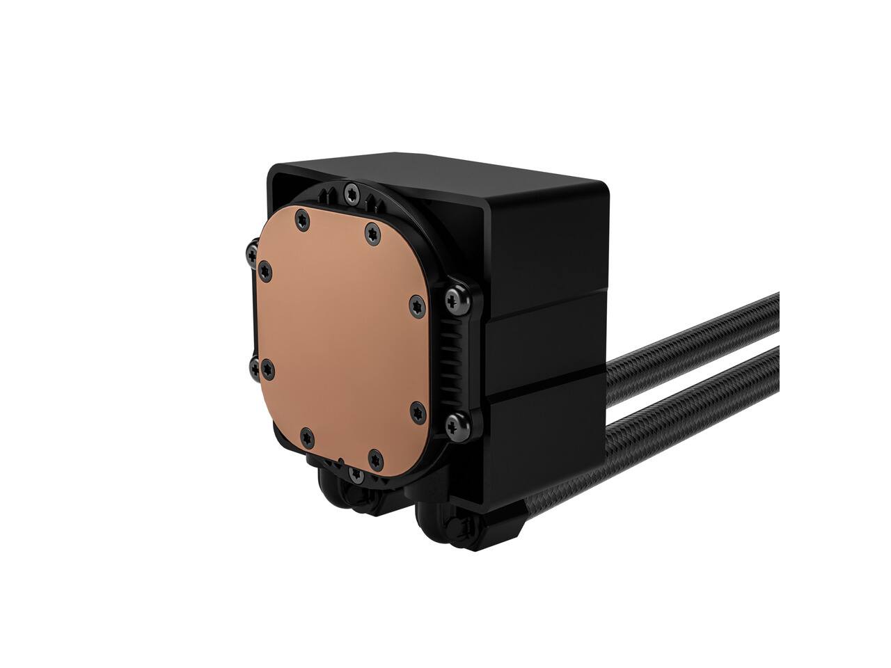 Alt View 9. Rosewill - Rosewill FROSTMAX 240mm ARGB AIO CPU Cooler - Digital Display, 2x ARGB PWM Fans, AMD AM5/AM4 & Intel LGA 1851/1700 - Black.