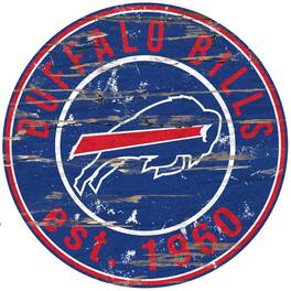 Fan Creations - Buffalo Bills 23.5" Distressed Round Sign - Multicolor