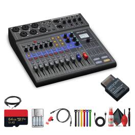 Zoom - LiveTrak L-8 Portable 8-Channel Digital Mixer + XLR Female to Male Cable