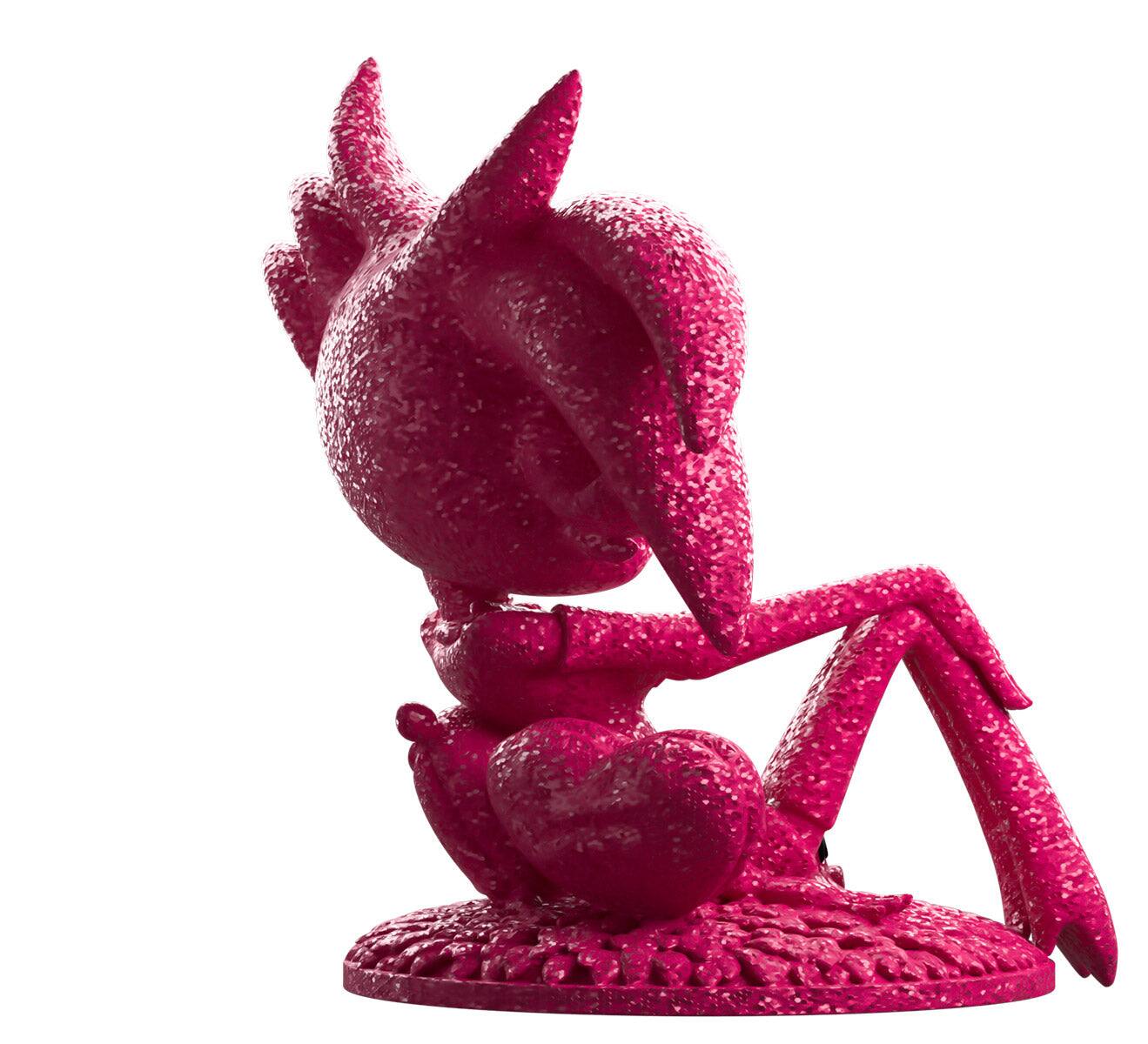 Alt View 5. Youtooz - Hazbin Hotel: Glitter Angel Dust Vinyl Figure #15 Shopverse Exclusive.