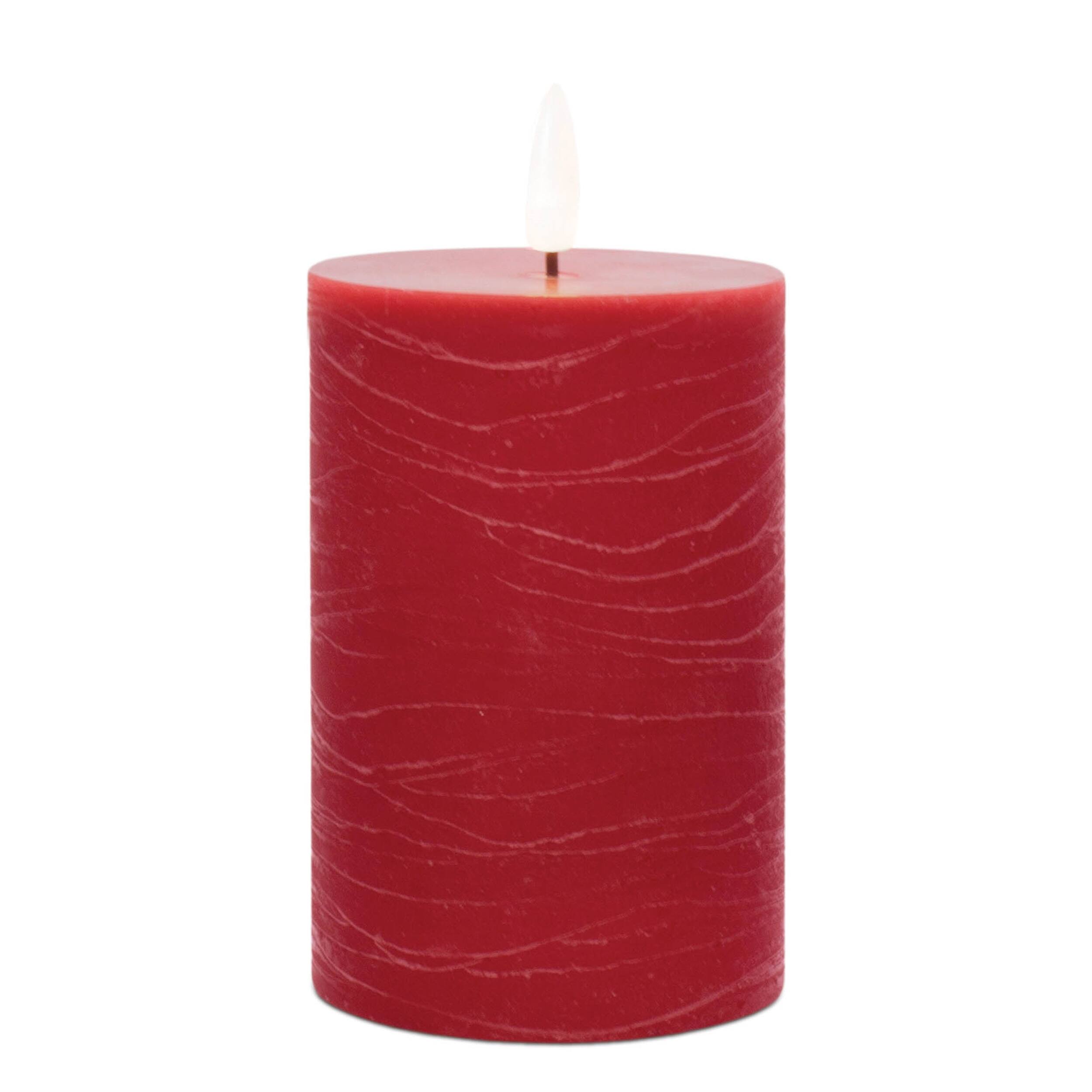 Front. BreeBe - FIA Wick Red Pillar Candle (Set of 2) - Red.