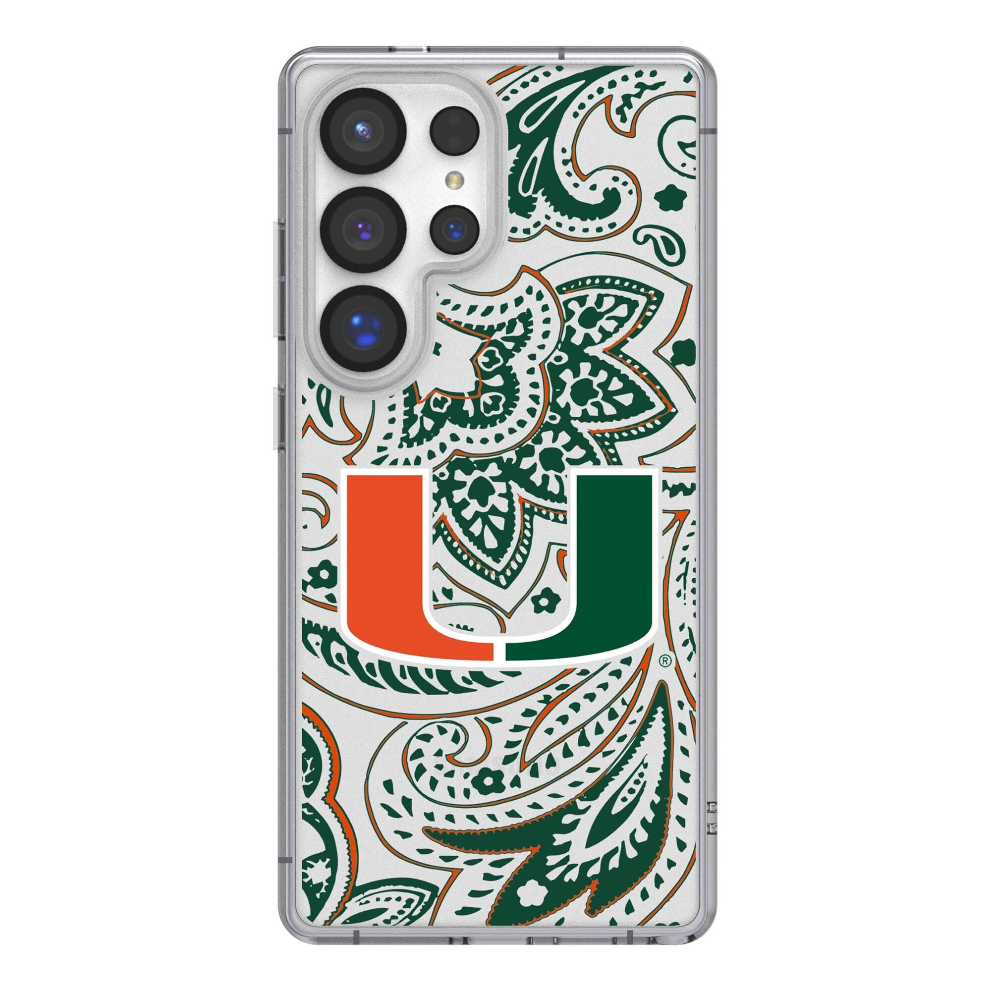 Keyscaper - NCAA - Miami Hurricanes Paisley Galaxy Clear Case - S25 Plus - Multicolor price history on PriceWatchPro