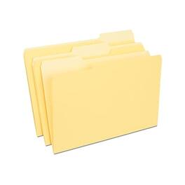 Staples - File Folder, 1/3-Cut Tab, Legal Size, 100/Box (ST224576-CC) - Yellow