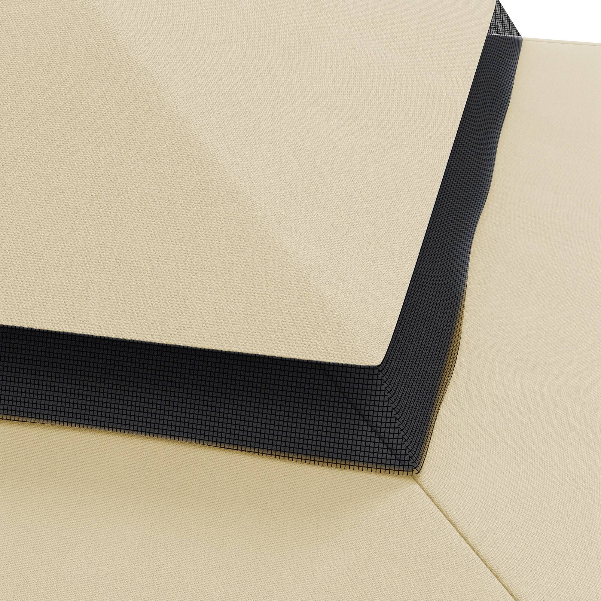 Alt View 8. Outsunny - 10' x 10' Gazebo Replacement Canopy, Gazebo Top Cover with Double Vented Roof for 9.7' x 9.7' Frame.