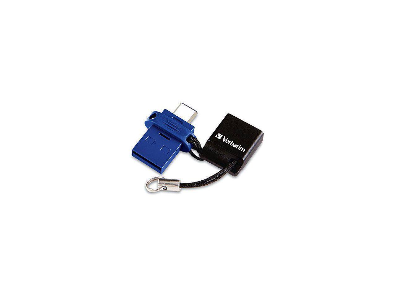 Alt View 2. Verbatim - 64GB STORENGO DUAL USB FLASH - Black.