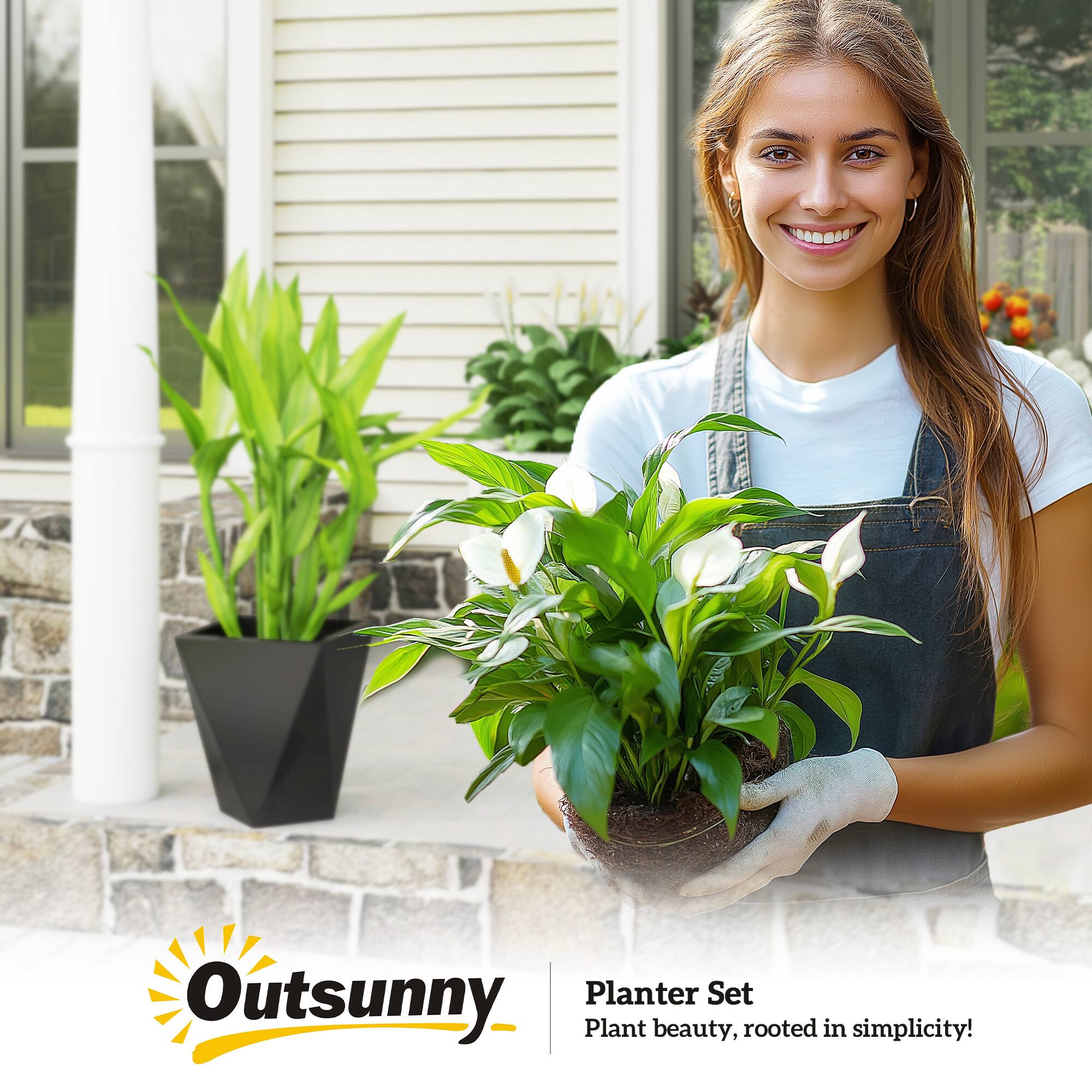 Outsunny  
Planter Set  
Plant beauty, rooted in simplicity!