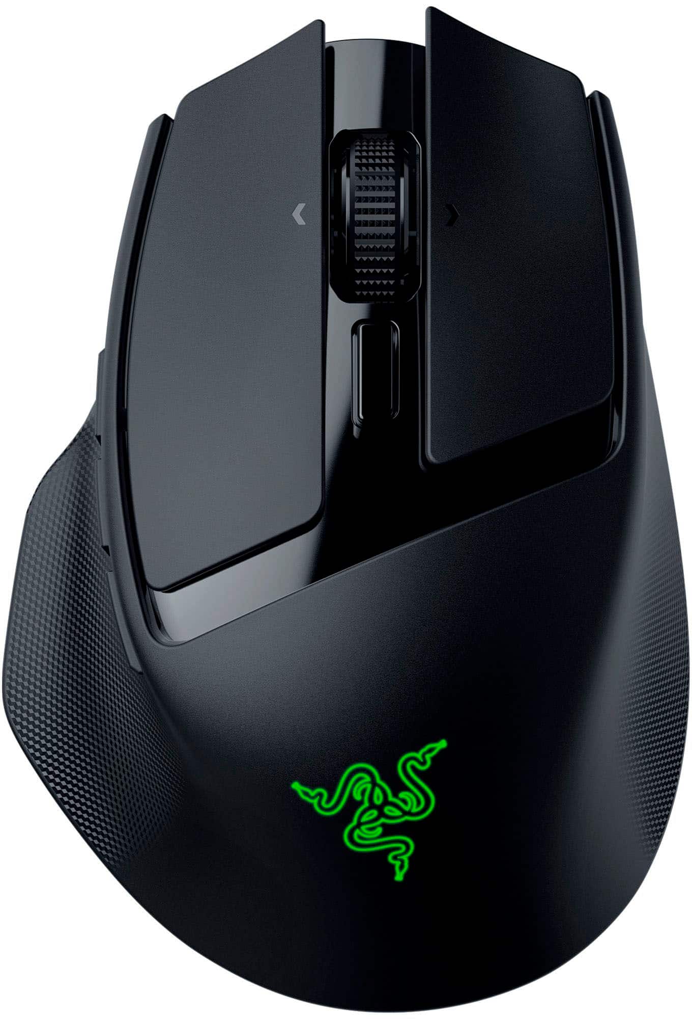 Front. Razer - Basilisk Mobile Optical Gaming Mouse - Black.