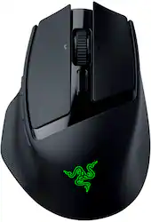 Razer - Basilisk Mobile Optical Gaming Mouse - Wireless - Black - Front_Zoom