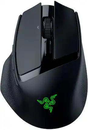 Front. Razer - Basilisk Mobile Optical Gaming Mouse - Black.