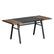 Alt View 4. Bestier - 70inch Rectangular Dining Table with Basket Storage Wooden Kitchen Table with Sturdy Metal Legs - Brown.