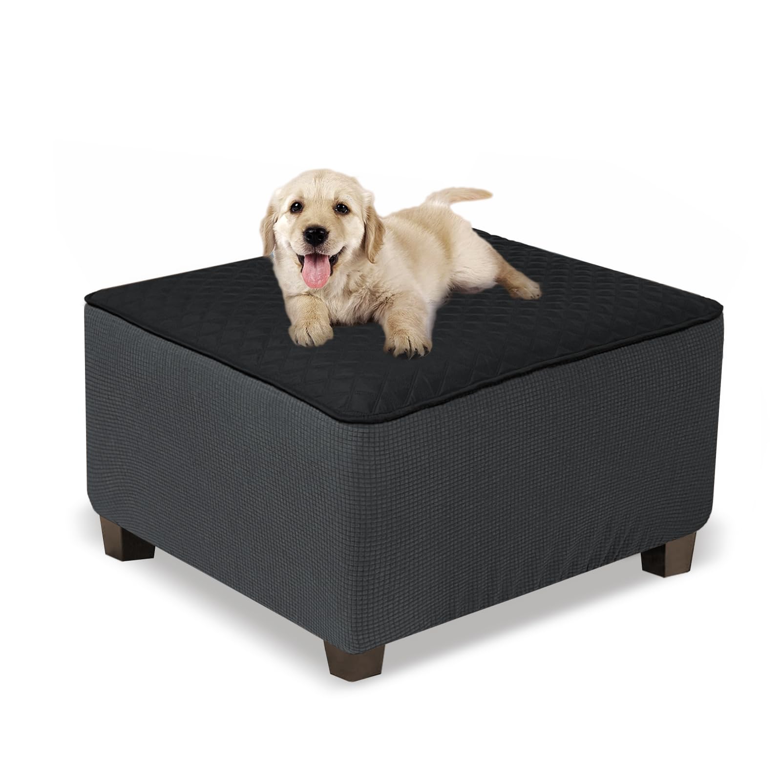 Black & Dark Gray Square:Large