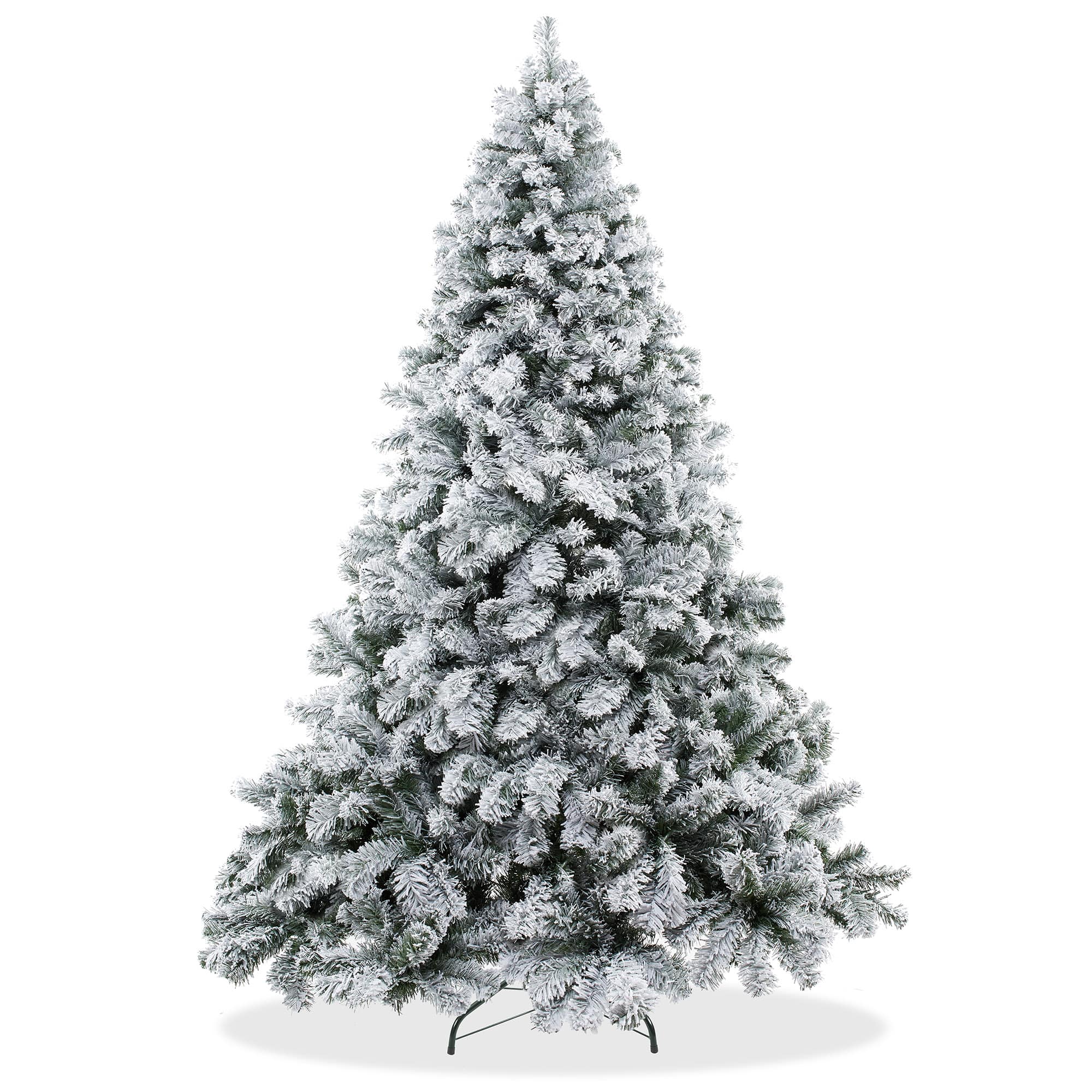 Casafield - Realistic Snow-Flocked Pine Artificial Holiday Christmas Tree - Green