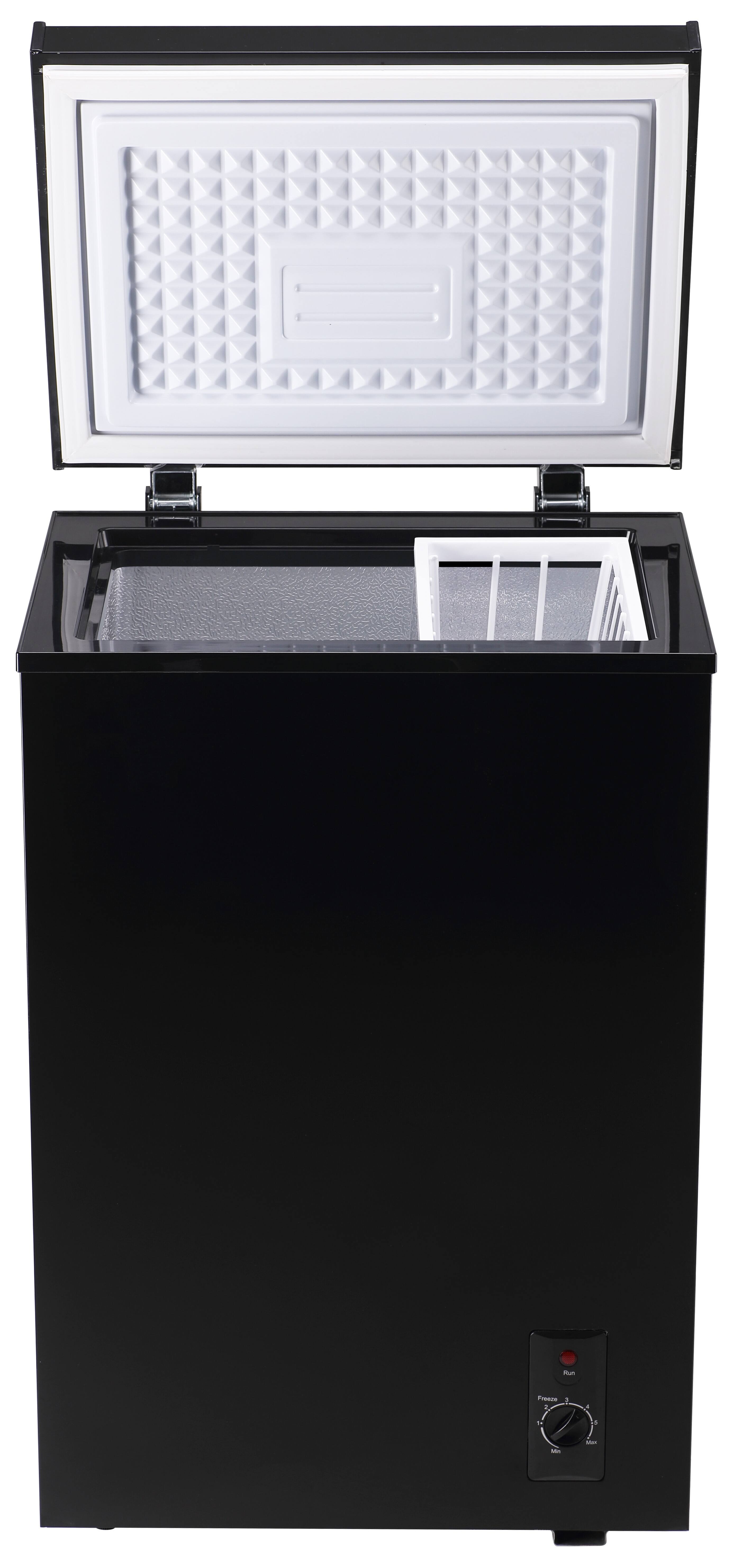 Alt View 1. Loheer - 2.8 Cu. Ft. Compact Chest Freezer with Adjustable Thermostat & Removable Basket - BLACK.