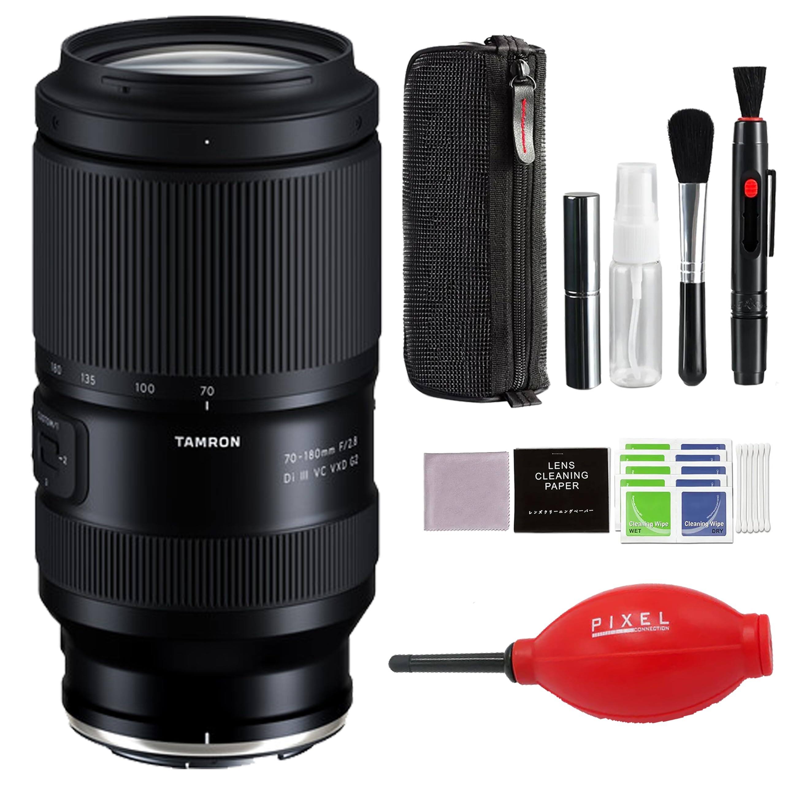Tamron - 70-180mm f/2.8 Di III VC VXD G2 Lens for Nikon Z with Advance Accessories and Travel Bundle | AFA065Z700