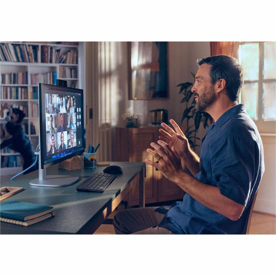 Alt View 8. HP - HP EliteStudio 8 AiO G1i All-in-One Computer - Intel Core Ultra 5 235 - vPro Technology - 16 GB - 512 GB SSD - 23.8" Ful - Pike Silver.