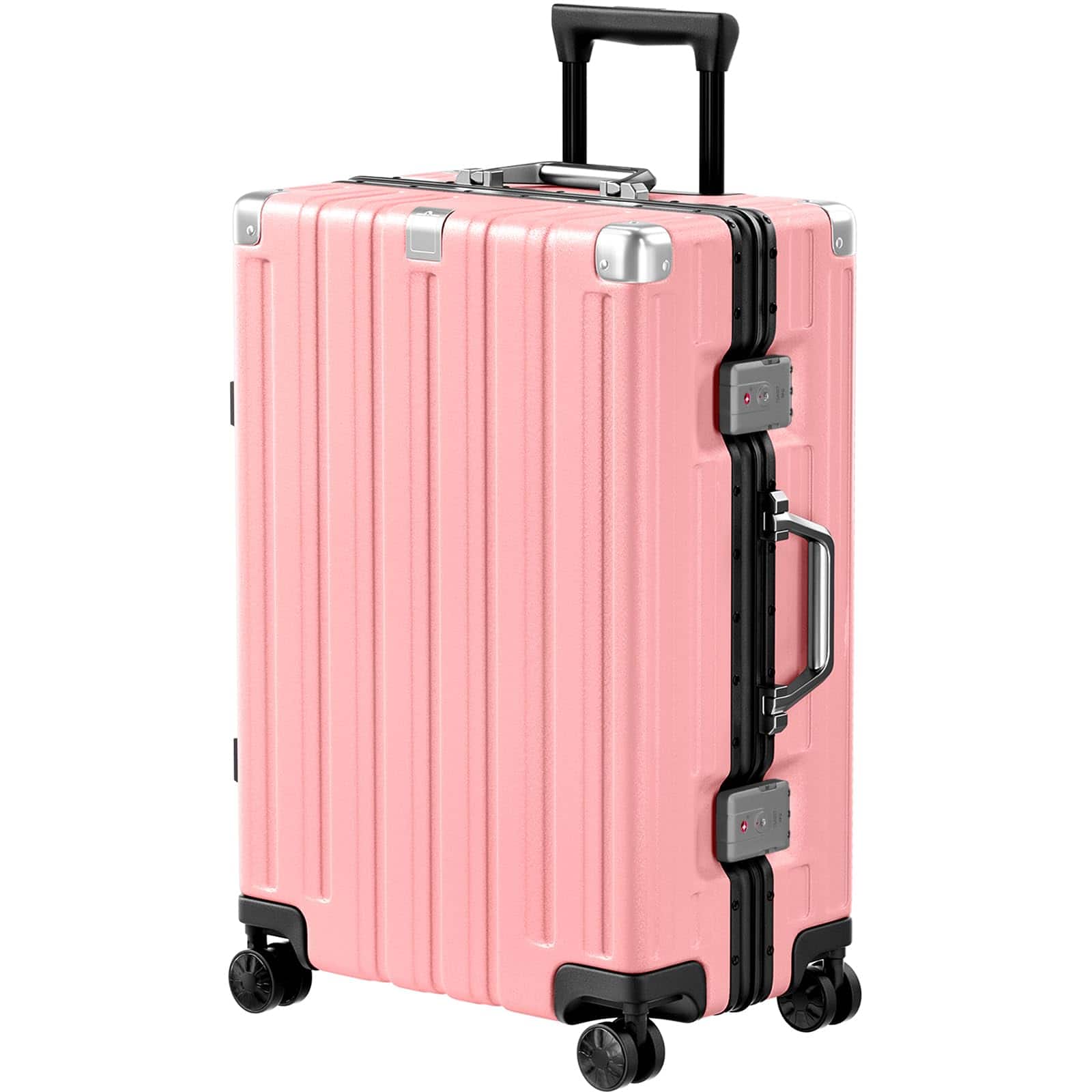 Brick Attic 20 inch Aluminum Frame Luggage with Spinner Wheels