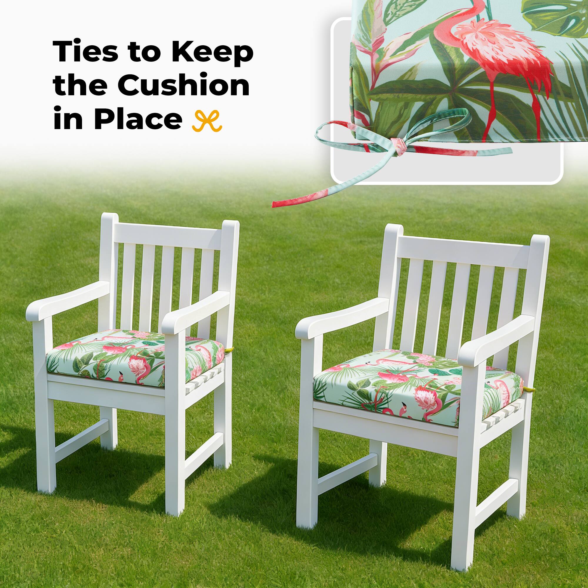Ties to Keep the Cushion in Place ✨