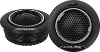 Alpine - S-Series 1" Car Tweeter with Silk Dome Speaker Pair - Black - Front_Zoom