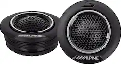 Alpine - S-Series 1" Car Tweeter with Silk Dome Speaker Pair - Black - Front_Zoom